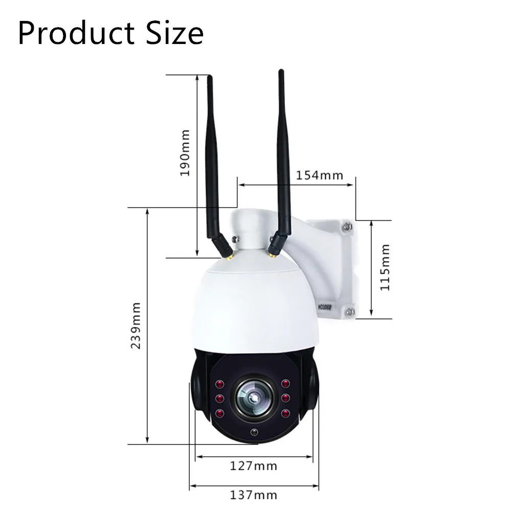 3g 4G солнечная 3000mAh 60W Наружная PTZ wifi ip-камера 1080P 2.0MP HD 5X оптический зум 2,7-13,5 мм двухсторонняя аудио беспроводная камера