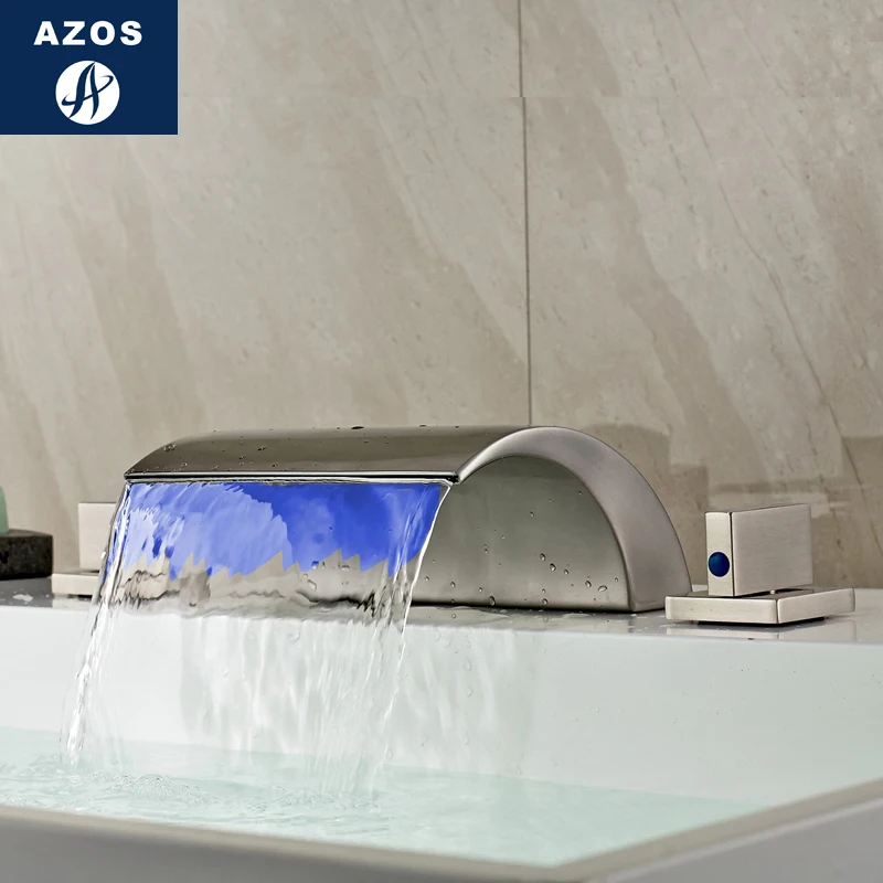 Смесители для раковины в ванную комнату устанавливаемый на бортик водопад