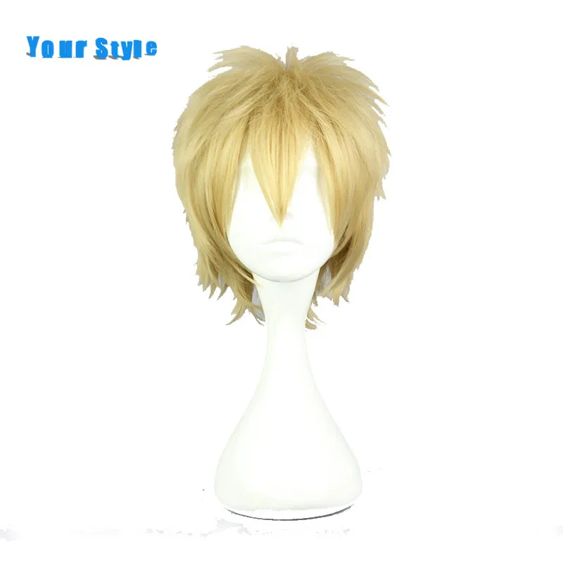 Короткие вьющиеся парики для косплея в вашем стиле мужские термостойкие