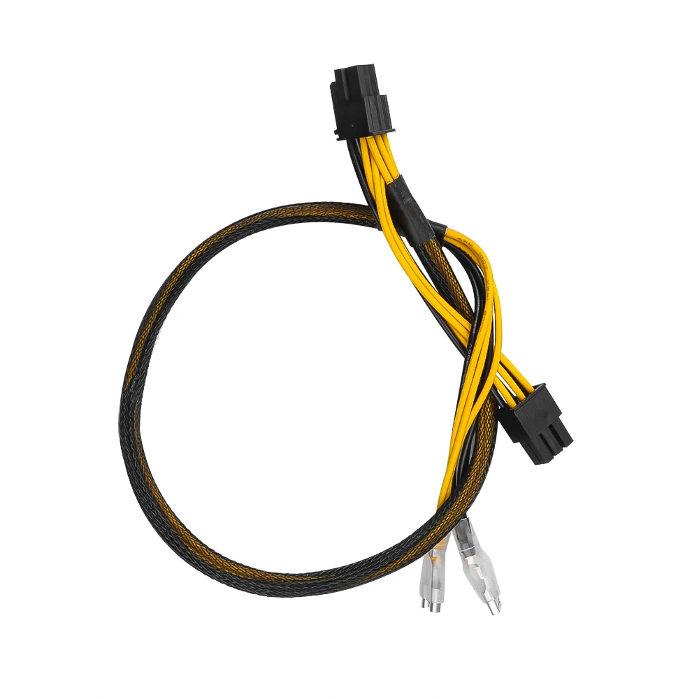 Лидер продаж 2020 силовой кабель PCI E экспресс 50 см двойной блок питания 6 контактный