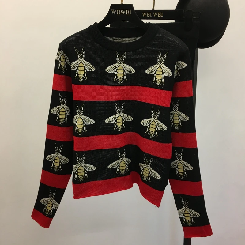 Женские комплекты из Свитера и юбки Amolapha с принтом вязаный пуловер длинным