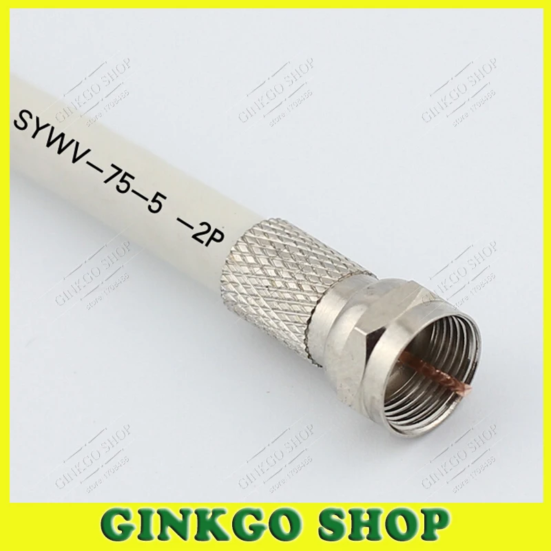 20 шт./лот медная Метрическая самозатягивающаяся F-головка 75-5/RG6 СОЕДИНИТЕЛЬ 4