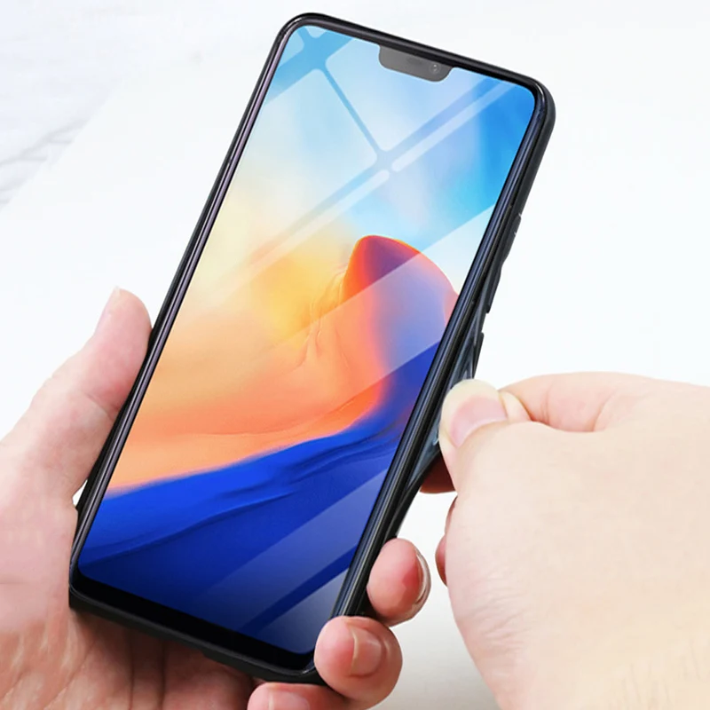 2 шт. чехол из закаленного стекла для OnePlus 6 модный зеркальный OnePlus6 1 + чехлов
