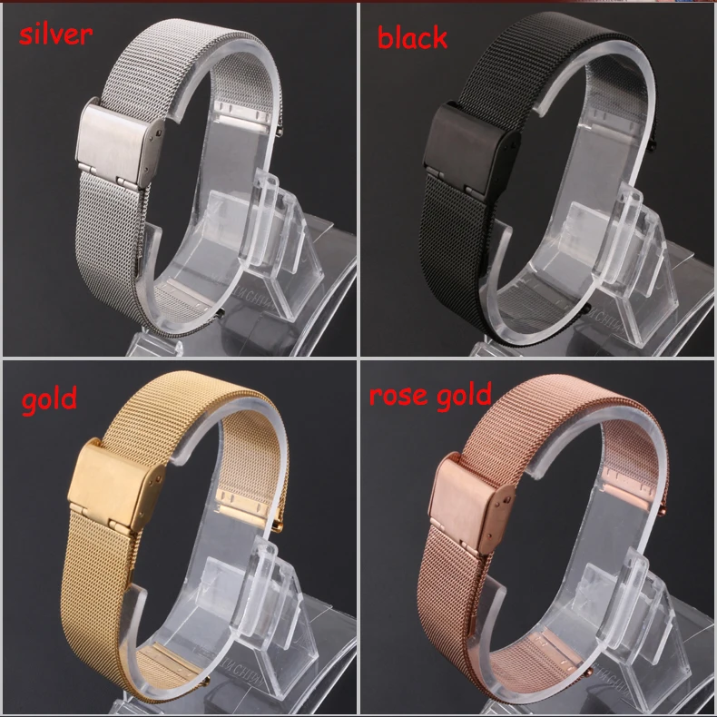 

Pebble Time Round Watch Milanese Strap Hot sale Stainless Steel Watchband 14mm 20mm Men Women Bracelet For Pebble