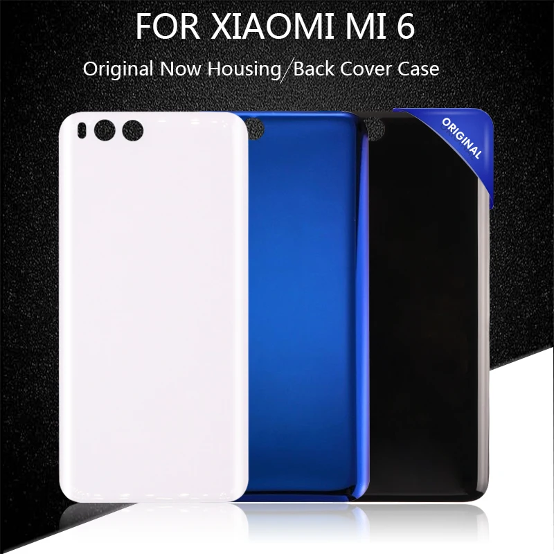 Новый задний корпус для XIAOMI Mi6 задняя крышка Mi 6 стеклянный Сменный Чехол батареи