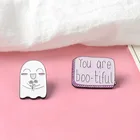 Брошь Детская, с изображением призрака, для рюкзака, подвеска на рюкзак, BOO-TIFUL