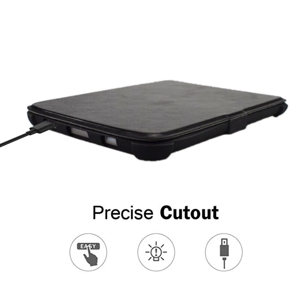 Для PocketBook Touch Lux 4& Touch HD 3 мягкий ТПУ чехол для электронных книг PB 616 627 632 eReader Auto Wake/Sleep защитные чехлы+ пленка+ ручка