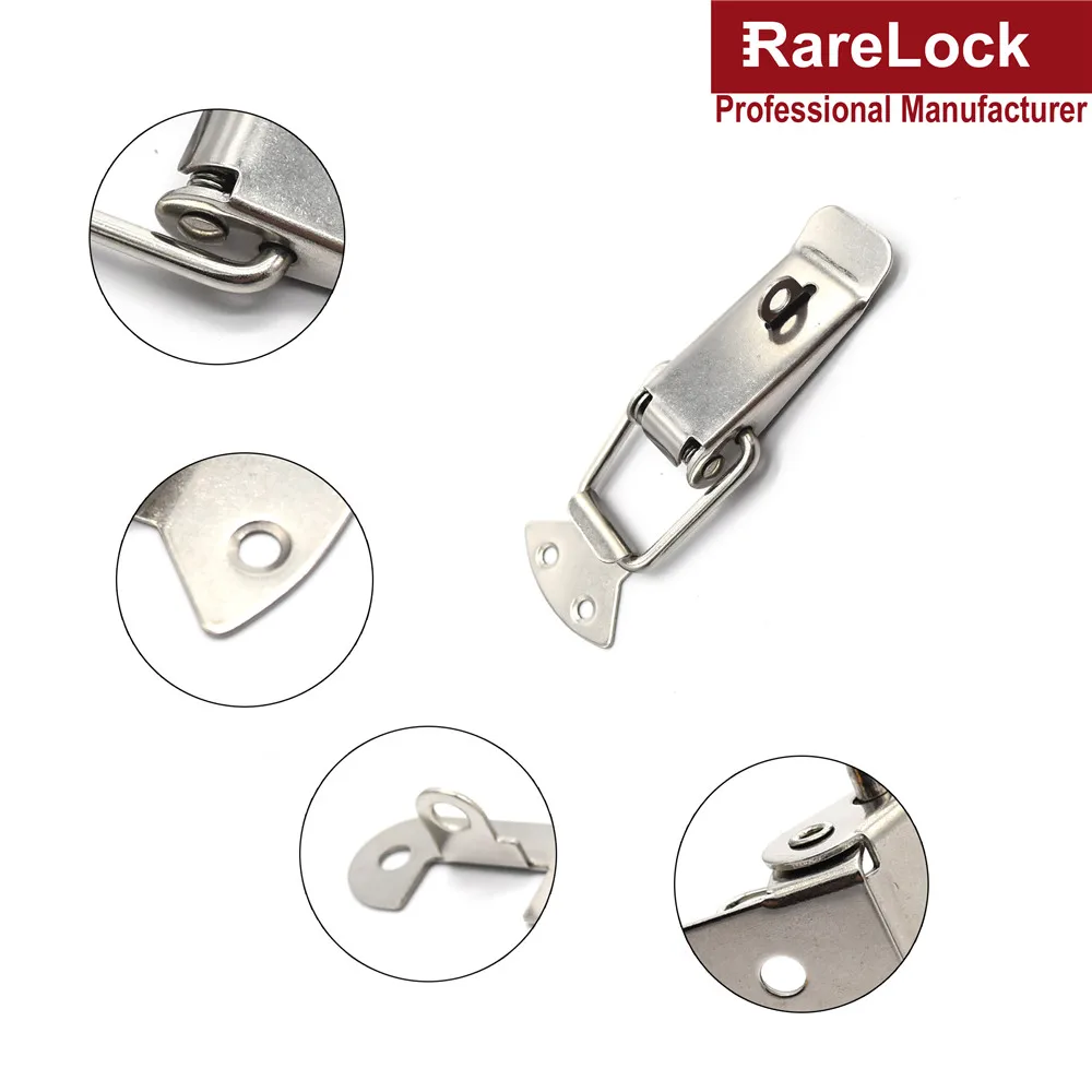 Замок защелка из нержавеющей стали с пружинной застежкой замок для раздвижных