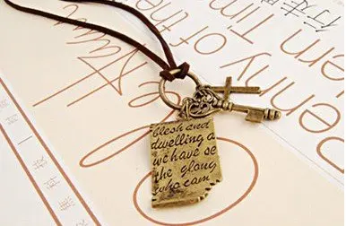 Горячая Распродажа Шекспира любовь буква ключ крест фотография N58|necklace tie|necklace usb
