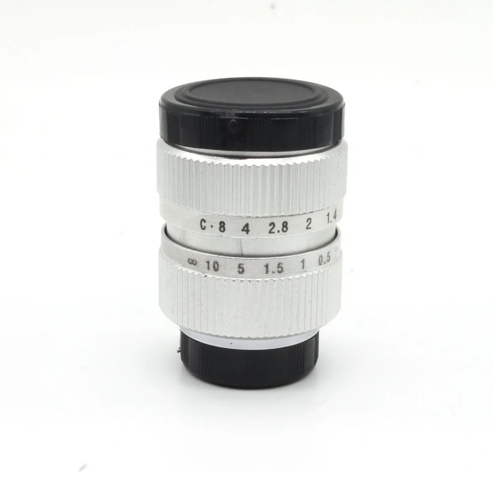 ФУЦЗЯНЬ 25 мм f/1.4 Миниатюрный SLR Объектив для Panasonic Micro 4/3 P3 E-P1 G1 GF5 Макро SILVE