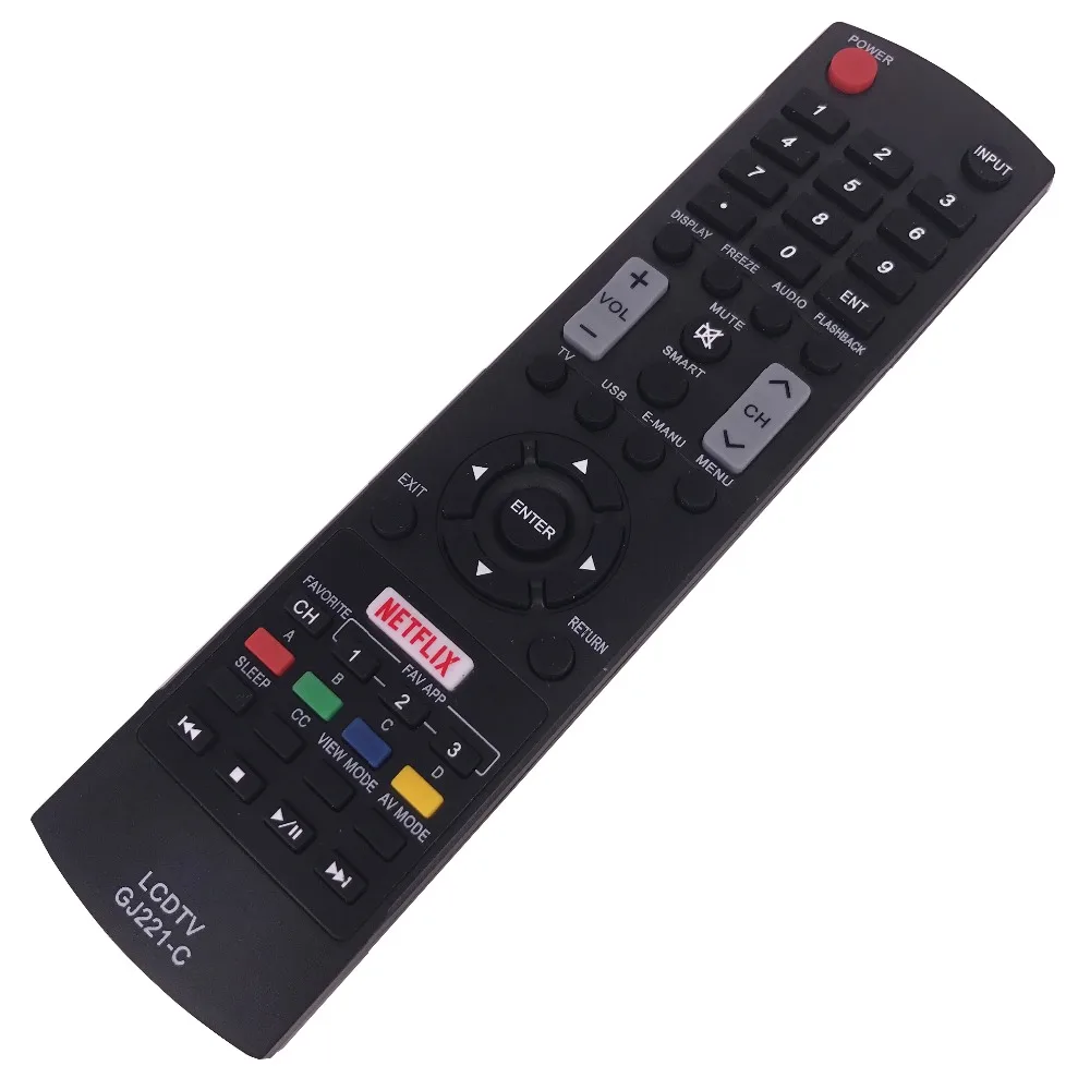 (4pcs/lot)NEW remote control For SHARP LED TV GJ221-C LC-43LE653U LC-48LE653U LC-55LE653U | Электроника