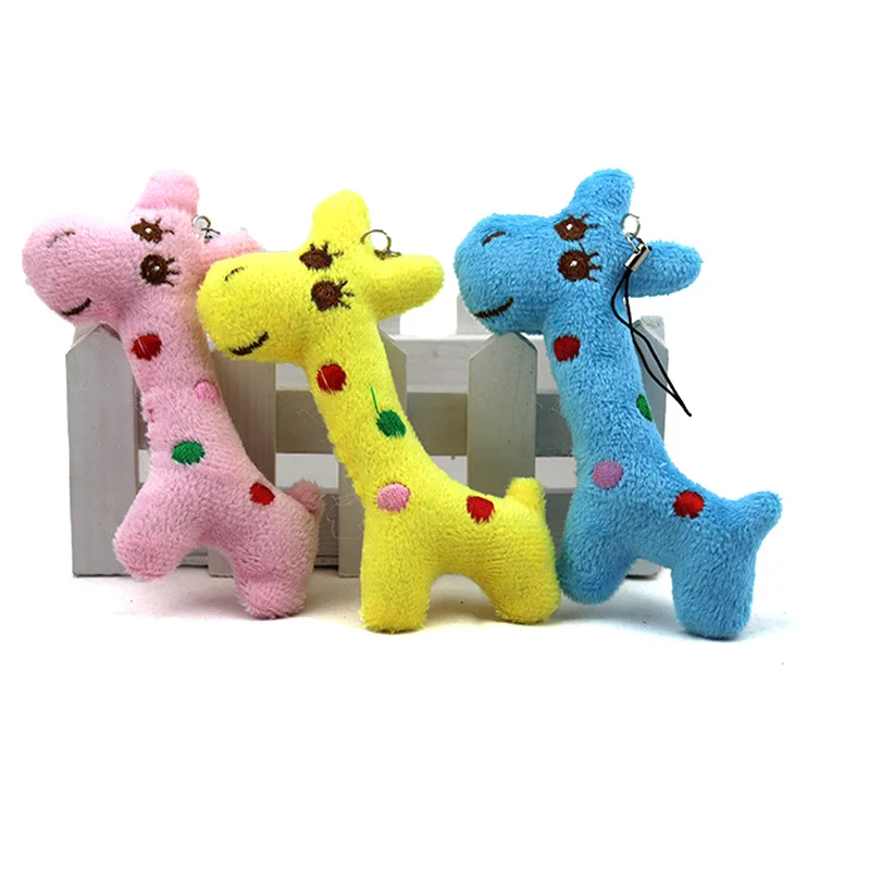 

3PCS/LOTS Plush Doll Toy Mini Giraffe Key Chain For Kids Dolls Stuffed Toys Cartoon Animal Doll Gift Baby Super Cheap Pendant