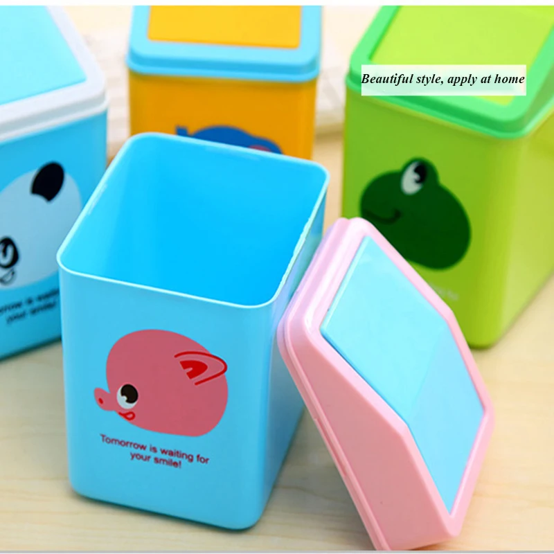 Home Essential Animal Plastic Clamshell Small Trash Desktop Storage Debris Bucket | Дом и сад