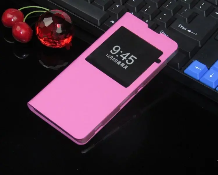 Лидер продаж smart оригинальный вид окна флип PC кожаный чехол Fundas на Sony Xperia XA (5.0
