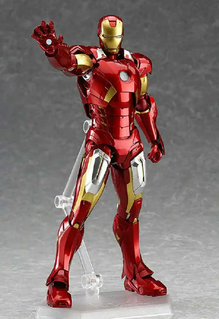 Мстители Figma 217 ex-018 Железный человек Mark 7 MK42 ПВХ фигурку Коллекция Модель игрушка