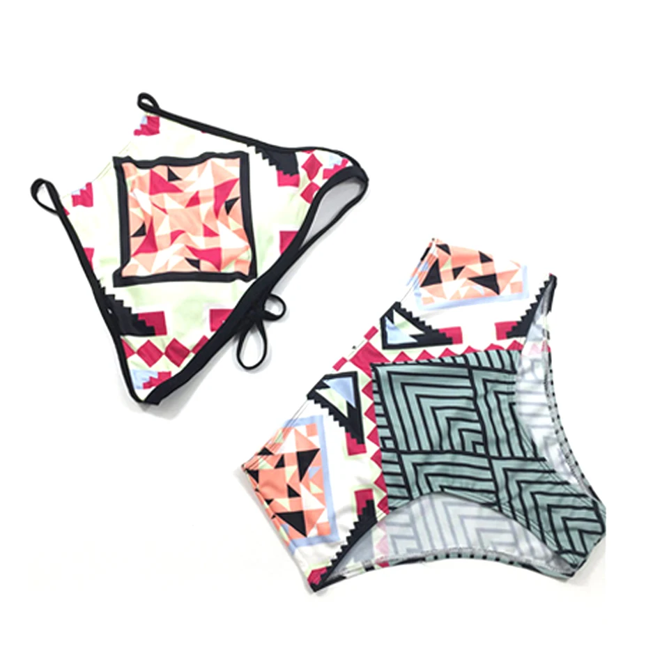 Бикини с цветочным принтом 2019 новый купальник женский пляжный костюм Maillot De Bain