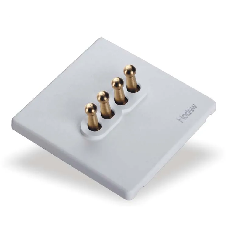 Античный 86 белые латунные плоскогубцы настенный выключатель 2 Gang Way AC 110 ~ 250V |