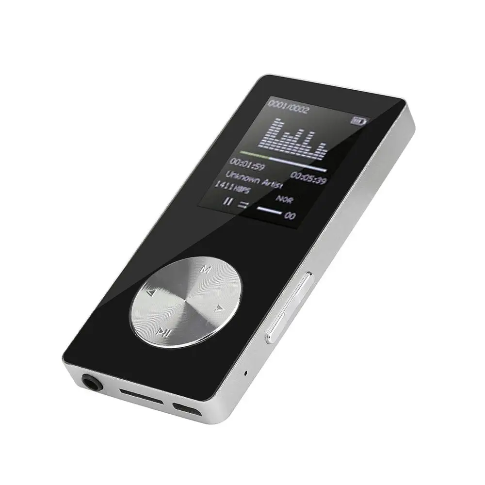 Новая мода C13 Bluetooth MP3 HiFi без потерь Звук Музыкальный плеер FM рекордер 1,8 ''дюймовый экран TF карта поддержка 64 ГБ Micro SD карта - Цвет: Серебристый