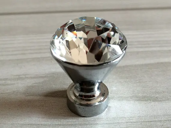 Маленькие стеклянные Хрустальные Ручки/комод ручки рукоятки со стразами ручка