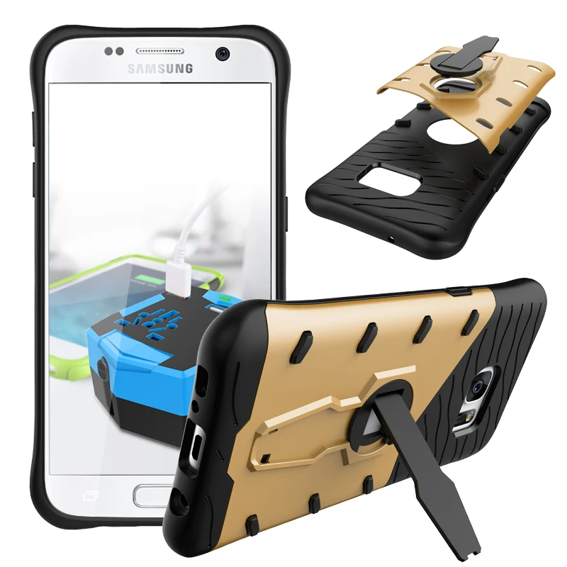 Горячие 5 Цветов Мода 2 В 1 Гибридный Чехол Для Телефона Samsung Galaxy S7 G9300 Броня Серии С