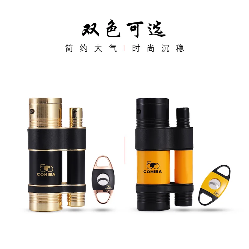COHIBA высококачественный костюм для сигар из нержавеющей стали резак и