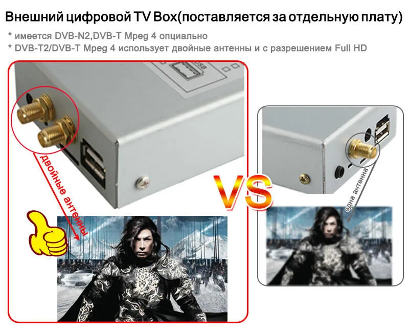 Специальный DVB-T MPEG4 Цифровая Приставка для Ownice C200 / C180 Автомагнитолы. Данный товар подойдет только для нашей магнитолы