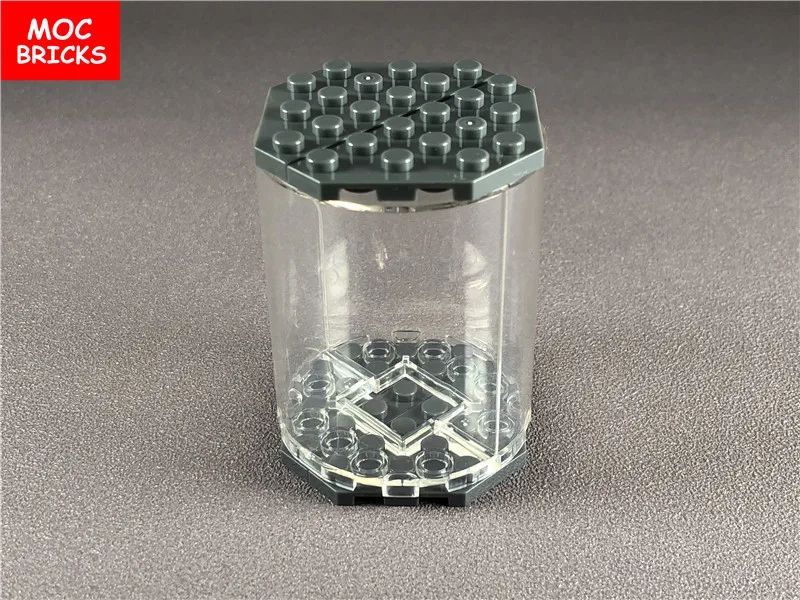 5 компл./лот кубики MOC DIY Красочные прозрачные круглые фигурные витрины Обучающие