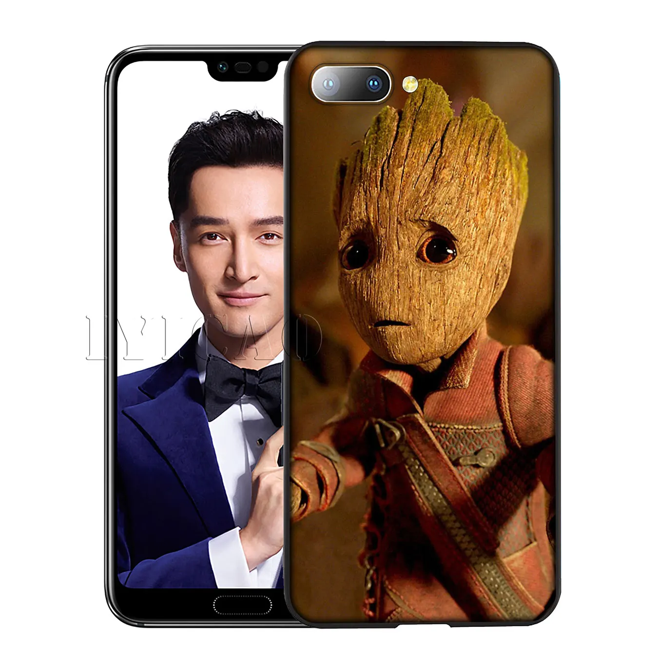 Iyicao Guardian реактивный енот Грут Treeman мягкий чехол для Huawei Y7 Y6 Prime Y9 2018 Honor 8C 8X8 9 10 Lite 6A 7C