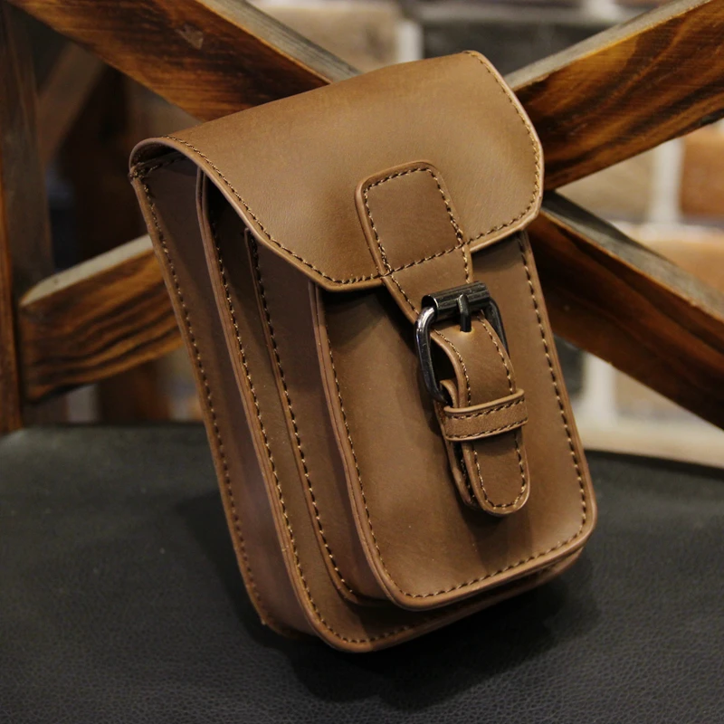 Винтаж искусственная кожа Crazy Horse мужской рюкзак с одной лямкой для путешествий Fanny Pack шлевки Hip сумка Кошельки, сумочки известного бренда телефонные чехлы M660