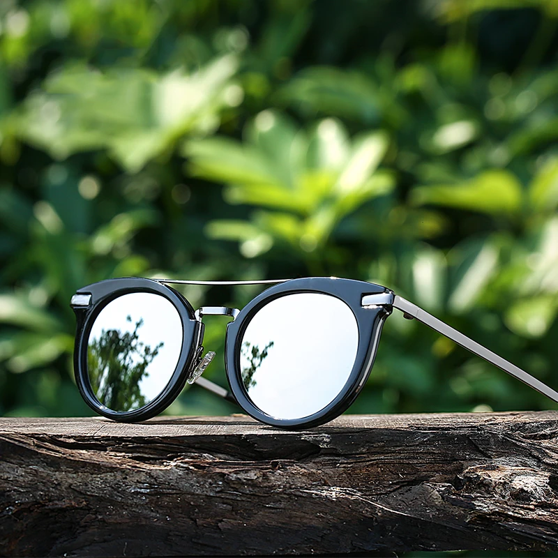 FONHCOO Модные солнцезащитные очки для вождения женские металлические авиаторы