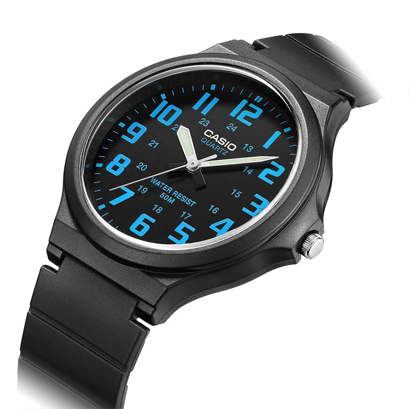 Casio студенческие Детские часы мужские с резиновой лентой Спортивные MW 240