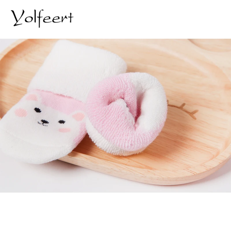 1 Pair /Lot Winter Autumn Newborn Baby Girls Boys Kids Socks Infant Striped Terry Warm Slippers For 0-3Y SK028 | Детская одежда и