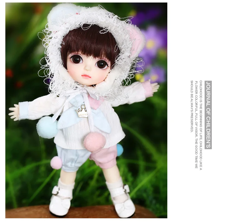 BJD одежда 1/8 милое мини платье или костюм для лати желтое Lumi Haru Sunny Body Doll Одежда Аксессуары OUENEIFS