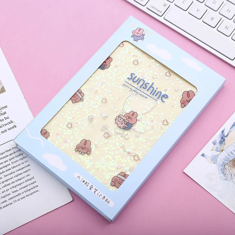 1 шт. Kawaii планировщик записная книжка милый кролик в дневник масла состав упражнений пружинный блокнот Подарочный блокнот канцелярские принадлежности