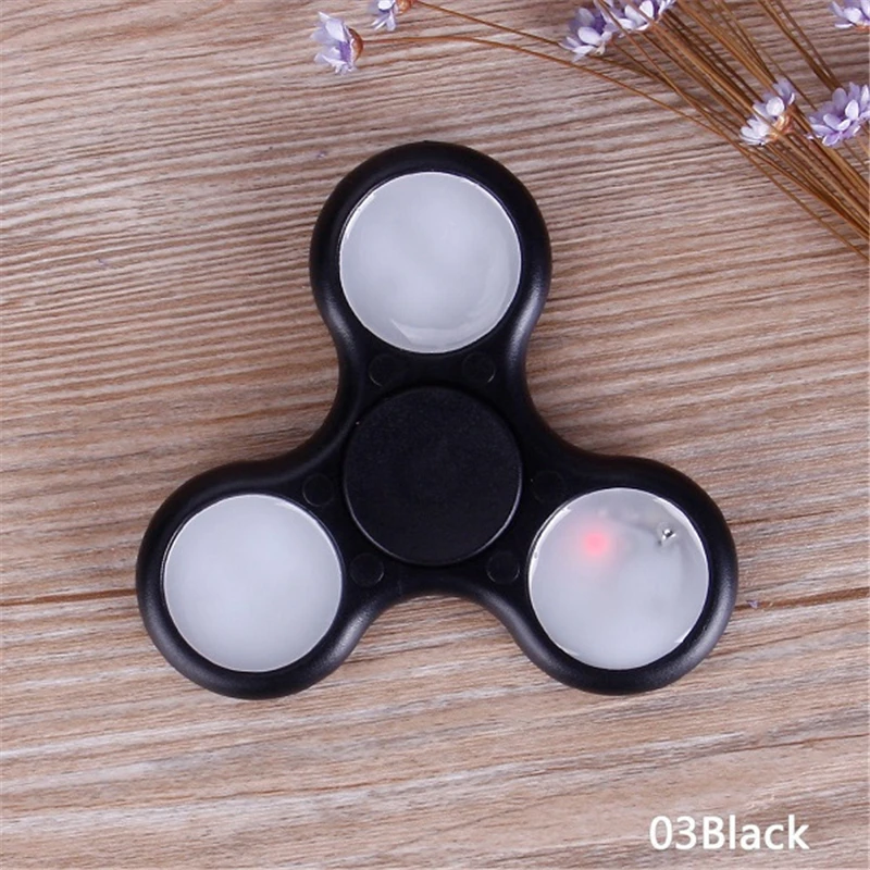 Новинка 2017 светодиодный светильник Спиннер для пальцев пластик EDC ручной аутизма