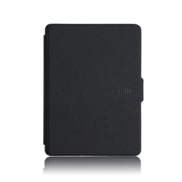 black Чехол из ПУ кожи для Kindle 8 E-reader чехол(8th Generation) электронная книга с функцией автоматического пробуждения/сна - Цвет: black