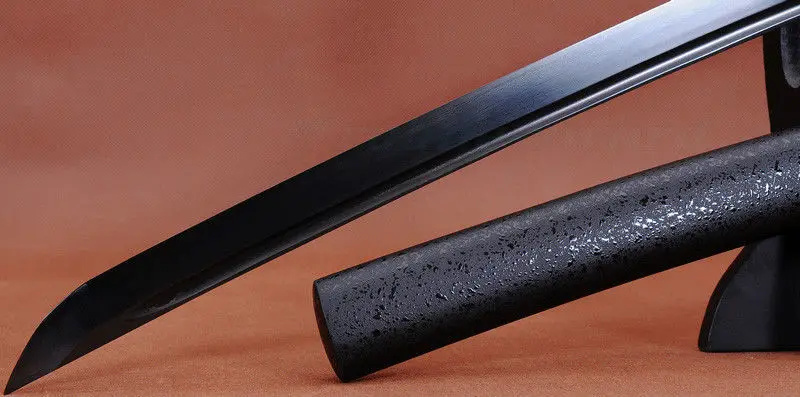 41 &quotяпонский самурай ручной работы черный сложенный стальной меч катана