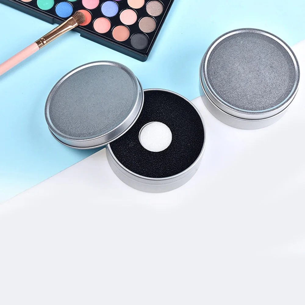 Очищающая губка для удаления цветов сухая чистка коробка теней век Кисть макияжа