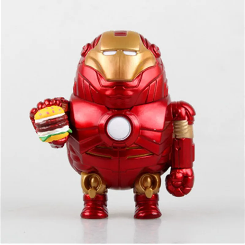 4 7 дюймовый толстяк Мстители Милая модель Капитан Америка черный рыцарь Железный