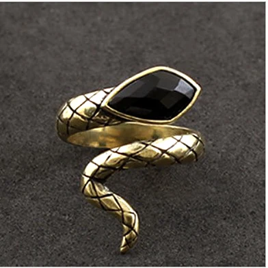 Красная змея большие скидки! Женское и мужское кольцо с имитацией меди новинка 2016