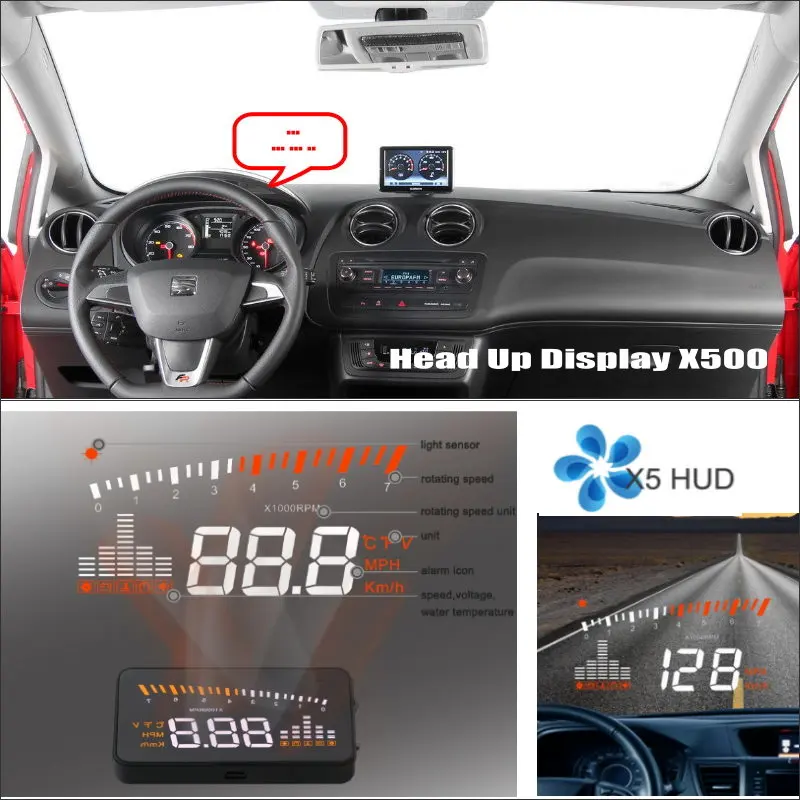 Car For SEAT Ibiza 6L 6J SC MK3 MK4 Head Up Display HUD Screen Projector Refkecting Windshield AUTO Electroinc Accessories