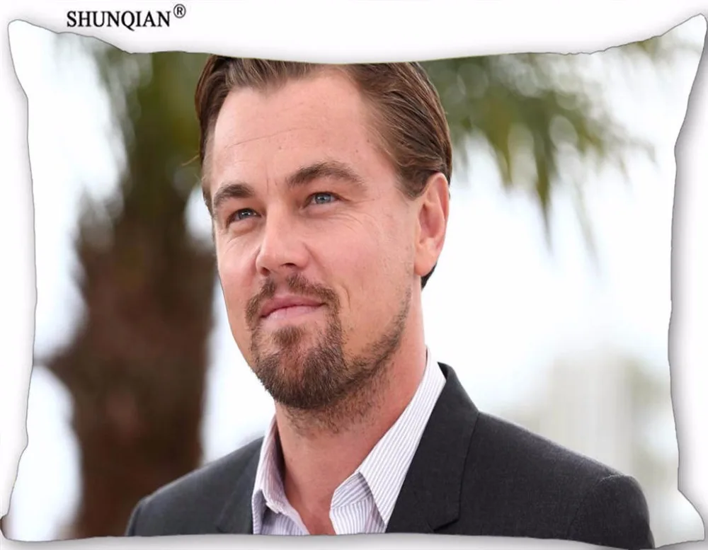 Новая Заказная наволочка Leonardo DiCaprio прямоугольная Подушка на молнии размер 45х35см