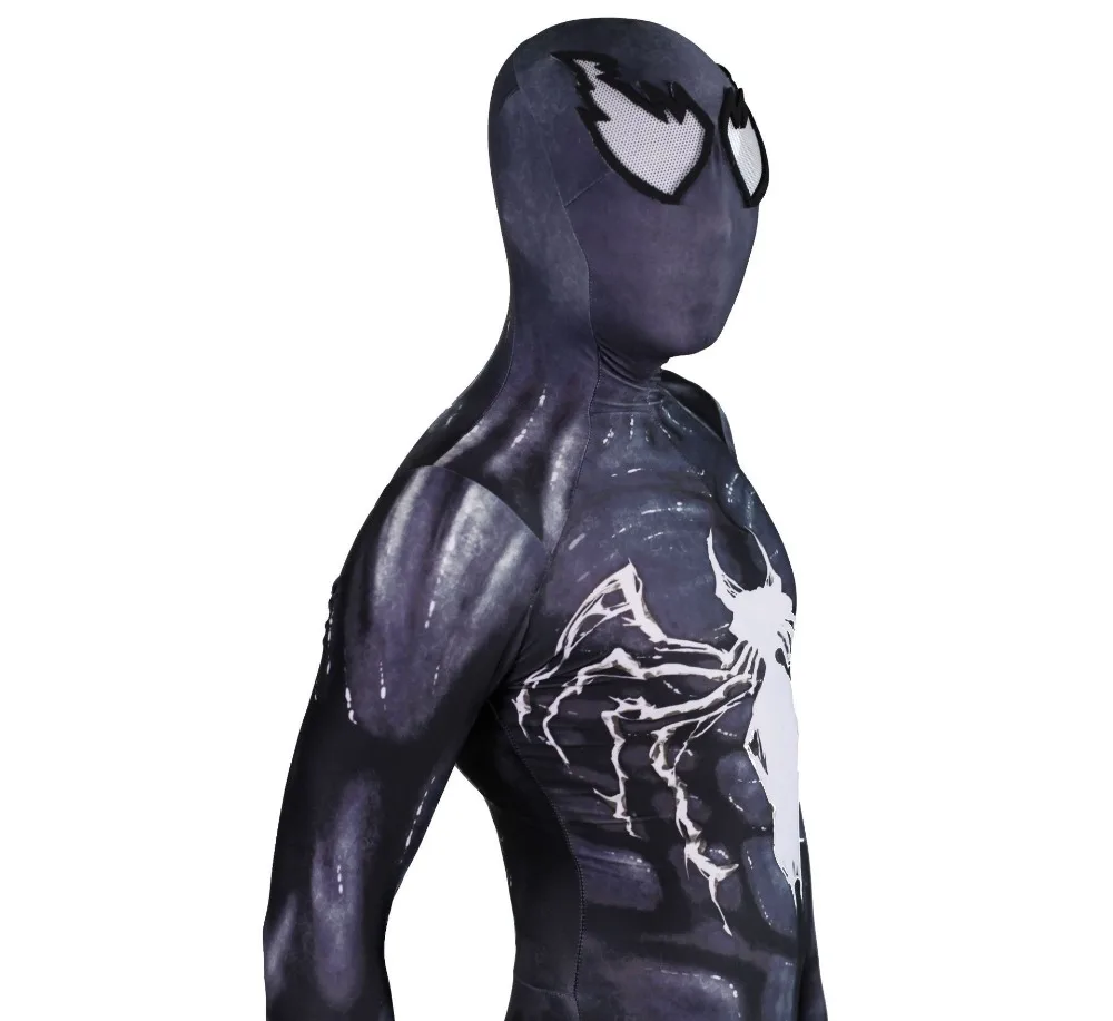 Новый костюм Человека паука Venom Symbiote Super Hero для костюмированной вечеринки