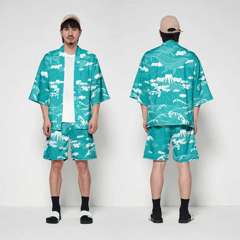 Кимоно WAMNI с рукавами летучая мышь для мужчин и женщин модная повседневная