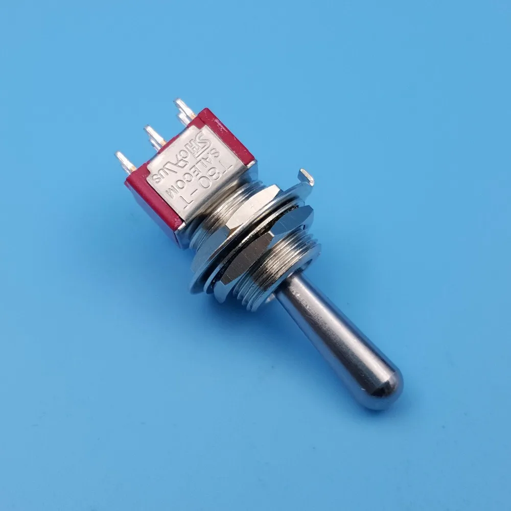 SH T8012A Z1 6Pin 3 Позиции Мгновенный мама OFF MOM массивной ручкой DPDT мини