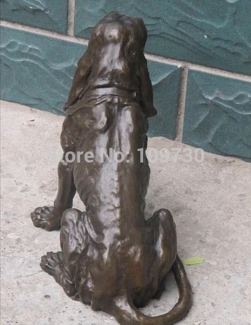 ZSR 001920 15&quotLarge ART Bronze Statue Greece Beagle Harrier DOG Animal | Statues &amp Sculptures
