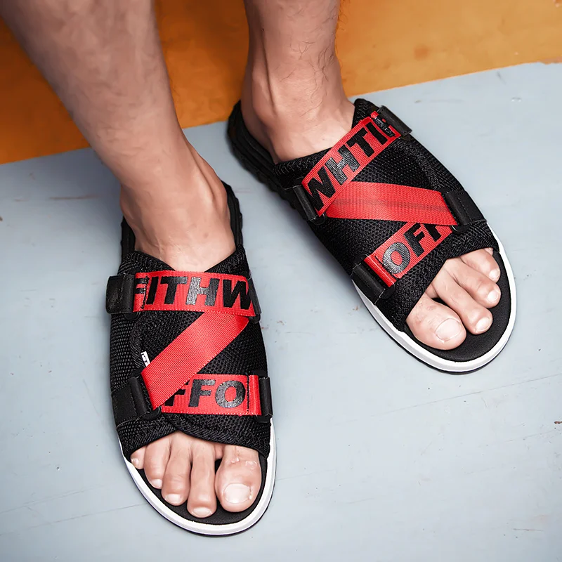 2019 Популярные летние крутые мужские сандалии трендовые дышащие повседневные