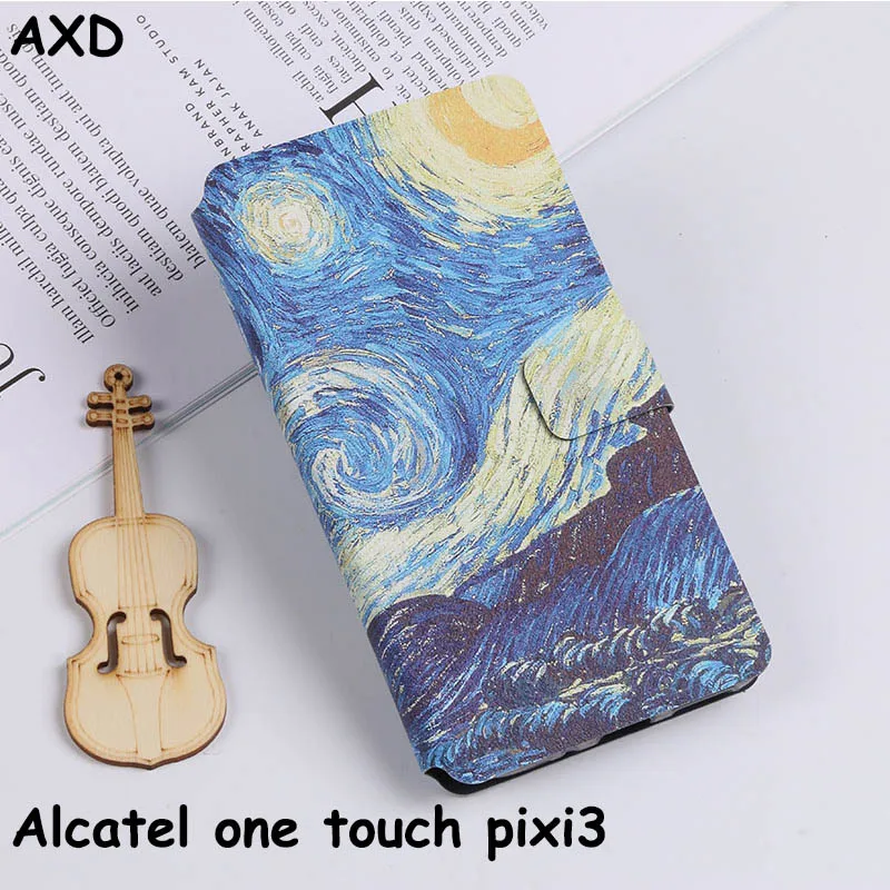 Чехол-книжка для мобильного телефона Alcatel one touch pixi 3 pixi3 4027d 4027x чехол сумка кошелек