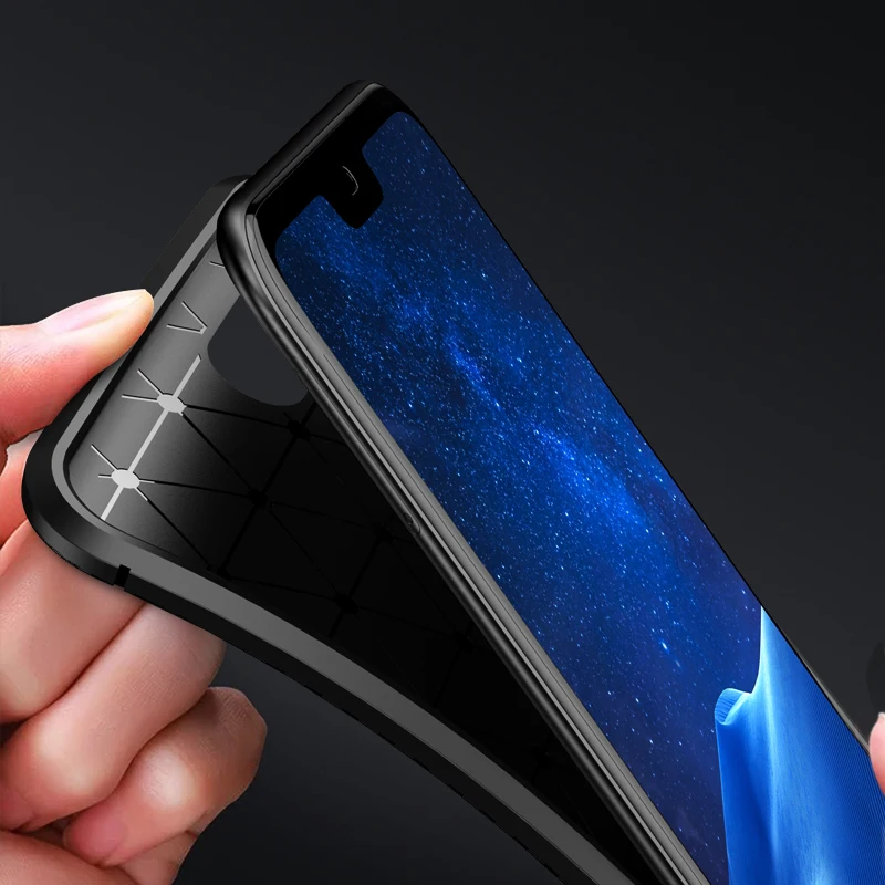 Чехлы для телефонов Huawei Honor 10 чехол из углеродного волокна противоударный Lite