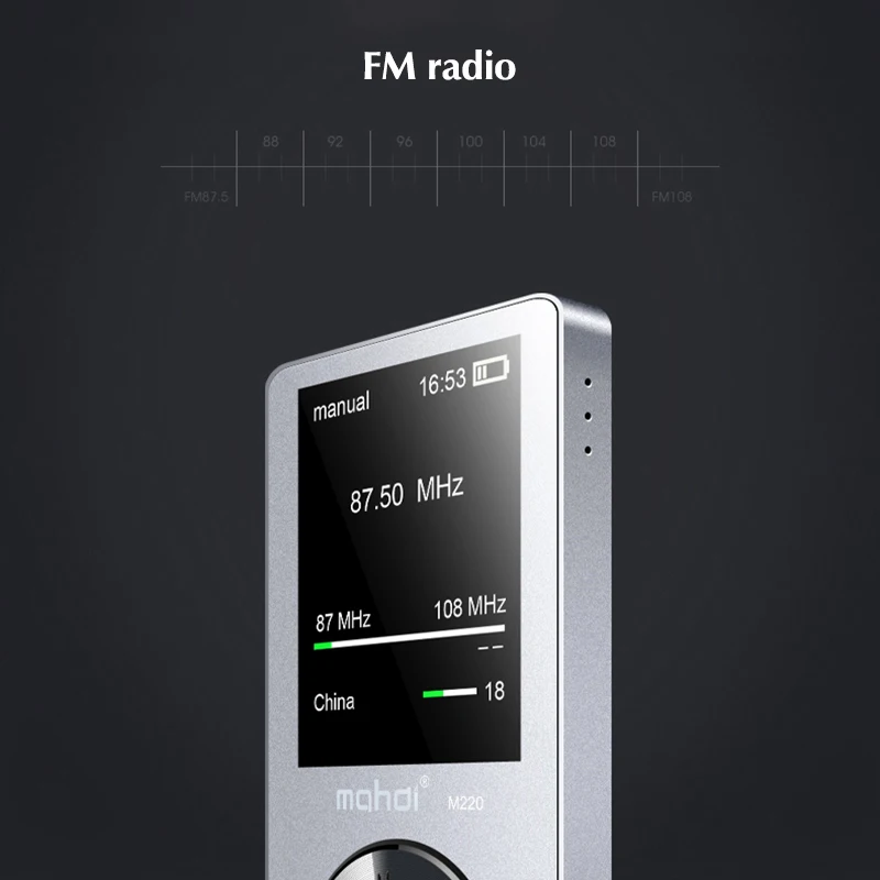 MAHDI HIFI MP3 плеер без потерь 1,8 дюймов TFT экран музыкальный плеер встроенный динамик 8G с FM видео электронная книга рекордер функция часов